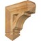 Ekena Millwork Imperial Arts & Crafts Rough Sawn Bracket, Western Red Cedar, 6"W x 20"D x 20"H BKT06X20X20IMP03RWR - alternate 1